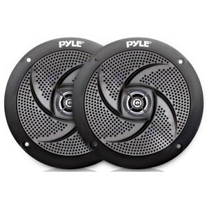 Pyle PLMRS5B 5-1/4" 2-Way Low-Profile Marine Speaker Pair - Black
